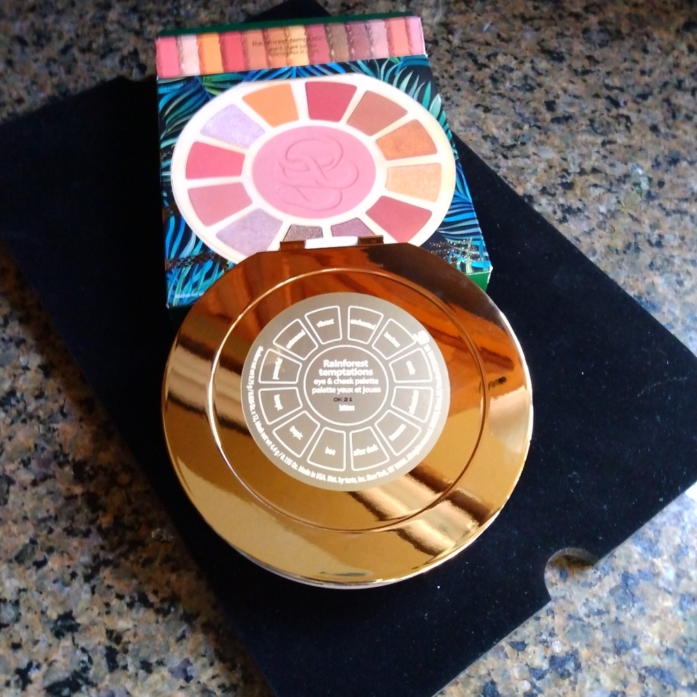 Tarte Rainforest Temptations High Performance Naturals Eye & Cheek Palette NIB - Picture 6 of 7